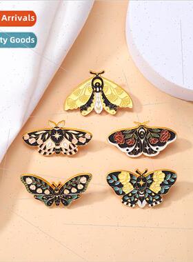 Butterfly Brooch Insect Lustrous Metal Badge Scarf Clasp Uni