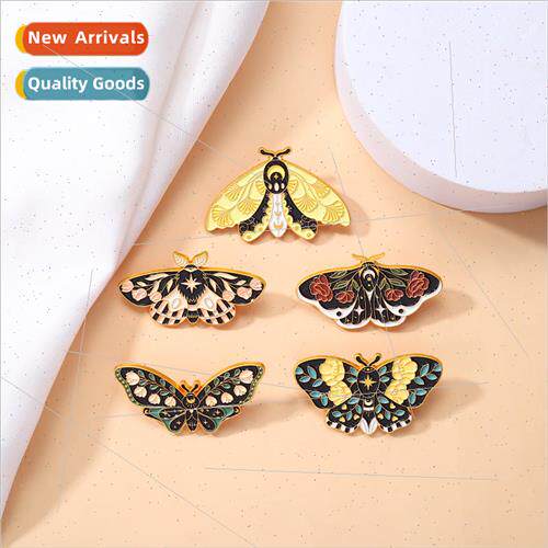 Butterfly Brooch Insect Lustrous Metal Badge Scarf Clasp Uni