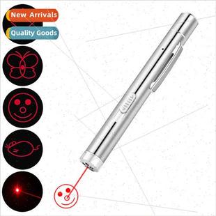 pattern laser flashlight teaser USB pen rechargeable