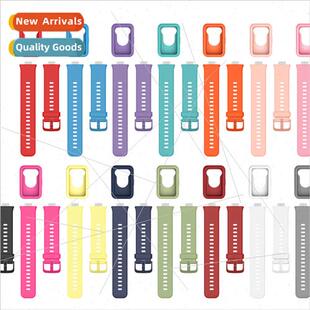 适用 Huawei watch fit strap + case set Colorful Silicone Pro