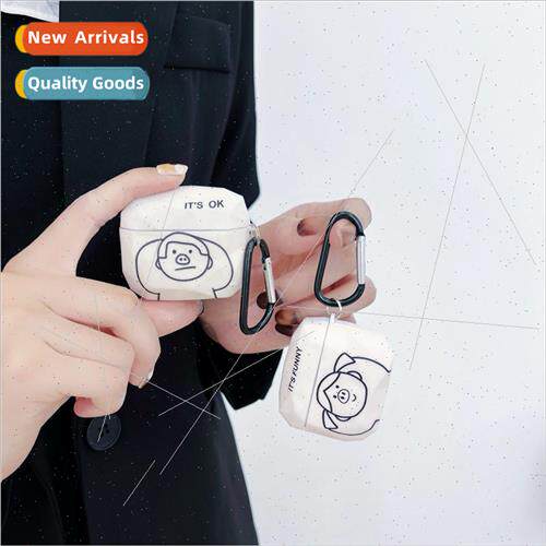 适用 airpods2 piggyback couple protective case airpodspro he