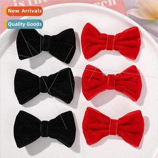 lovely headdress velvet bow winter the and Korean autumn