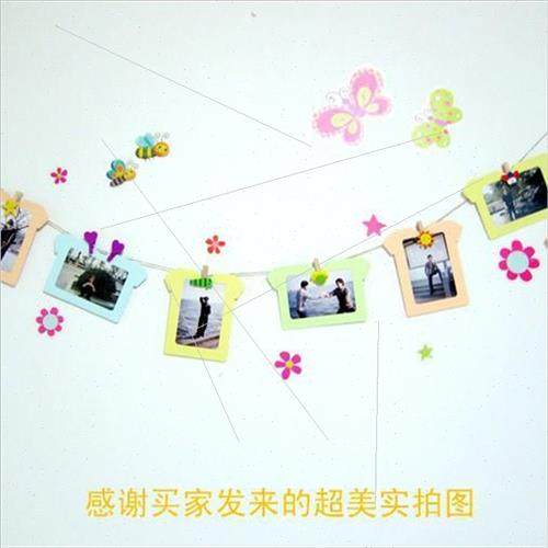 5 inch creative hanging cardboard t-shirt photo frame wall c