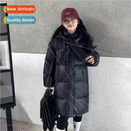 Girls down jacket 2023 new Yangqi big children in long winte