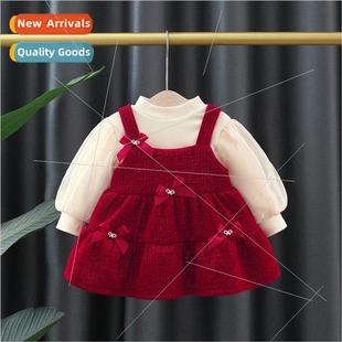 2770 winter childrens skirt suit 适用eign- girls thickened p