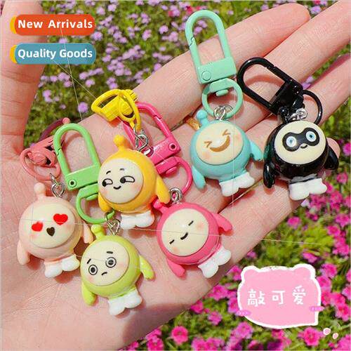 Egg party keychain cartoon doll bag charm cute doll girls ex