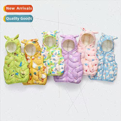 2023 autumn and winter new cartoon children down cotton jack