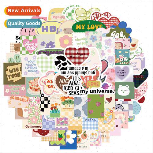 90pcs of small floral diamond checkerboard grid graffiti sti