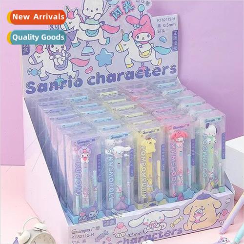 Sanrio Flash Push-Up Neutral Pen Set comes with two replacem