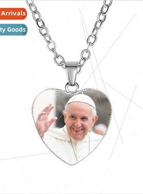 Pope Necklace New Heart Pendant Necklace Jewelry Work