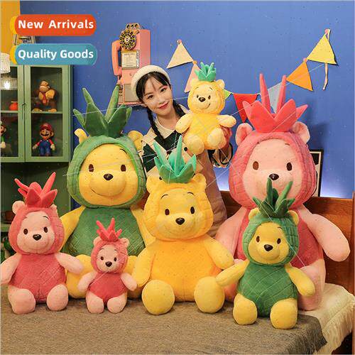Pineapple Pooh Bear plush toy bear doll teddy bear girls pil