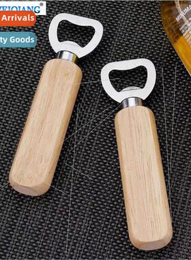 Bottle Opener Wooden Handle Beer Bottle Opener Portable Beve