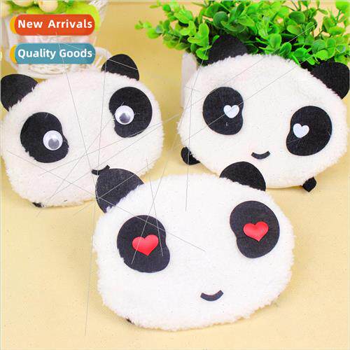 Winter warm three-dimensional panda mask cute plush cartoon