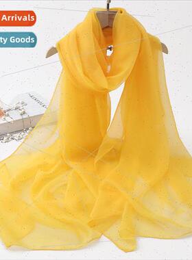 Travel silk scarf female spring and autumn soft yarn sunscre