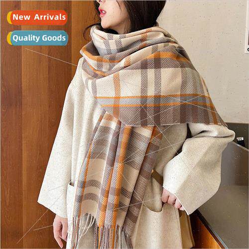 Autumn and winter scarves England new thickened Korean sweet