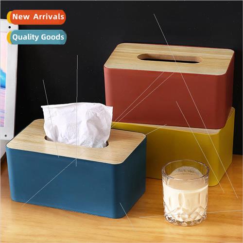 Scandinavian color tissue box hotel living room wooden toile