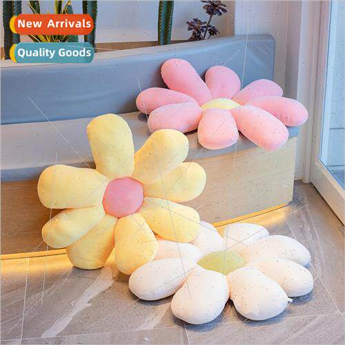 2021 new daisy flower pillow office sofa round sunflower cus