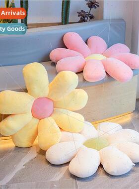 2021 new daisy flower pillow office sofa round sunflower cus