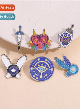 Film and  animation game  brooch cartoon shield sword modeli