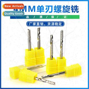 New end milling cutter 4MM single flute spiral milling cutte