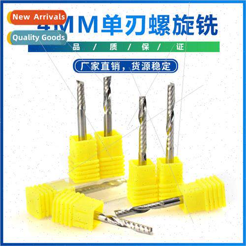 New end milling cutter 4MM single flute spiral milling cutte