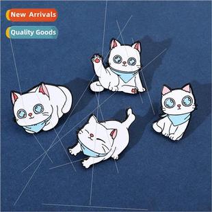cat brooch cute Personalized metal cartoon kitten creative