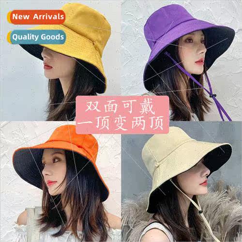 Summer new Korean fisherman hat female double-sided face cov