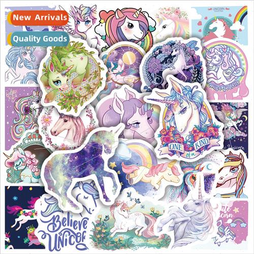 50 Cute Fairy Unicorn Doodle Stickers Bicycle Computer Lapto