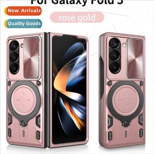 Holder Phone Zfold5 Window Samsung Magnetic 适用 Push Case