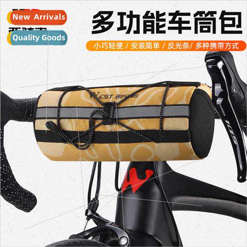 Bicycle handlebar bag multifunctional head bag cylinder bag