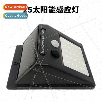 New solar charging wall light body sensor light 25LED landsc