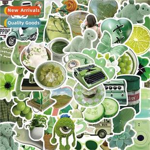 fresh stic handbook green simple stickers Korean pcs