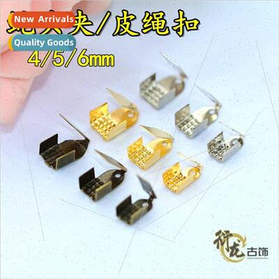 diy jewelry materials retro snake head clip PU leather rope