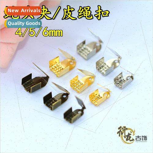 diy jewelry materials retro snake head clip PU leather rope