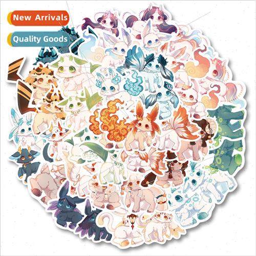 40 even hoofed fantasy creatures handbook stickers stickers