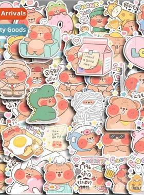 Naughty bear big 40 pieces of cute cartoon girl heart sticke