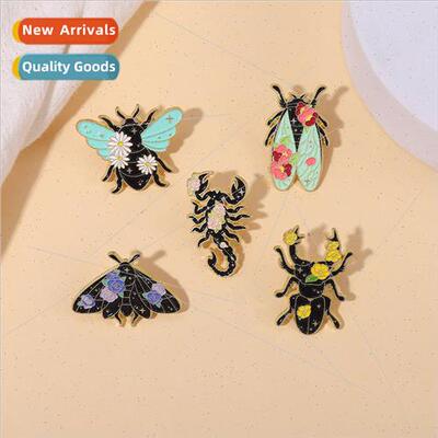 New Product Insect Brooch Set Combo Beetle Moth Scorpion All