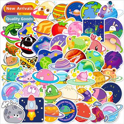 50 pcs of the universe planet new astronaut space wall stick