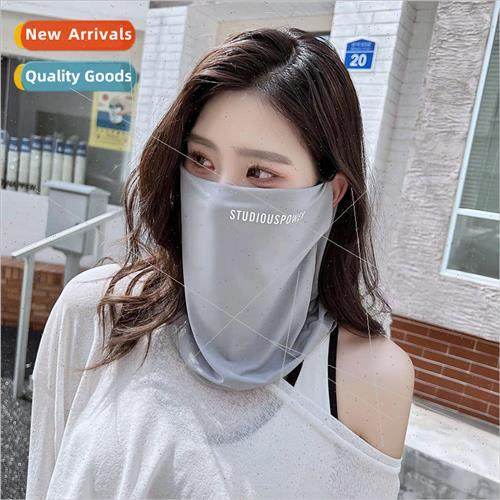 Sunscreen mask full face UV summer female hanging ear drivin图片