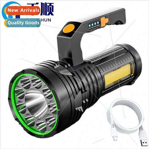 Flashlight strong light rechargeable outdoor super bright lo