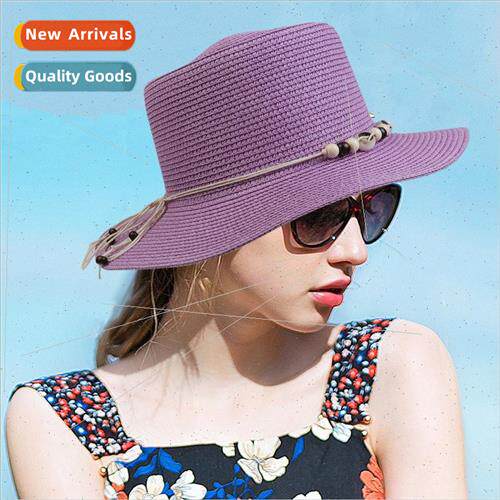 New ladies foldable hat Korean  of the sun hat bow bow straw