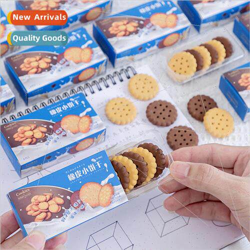 Eraser cute cartoon cookie shape creative learning stationer