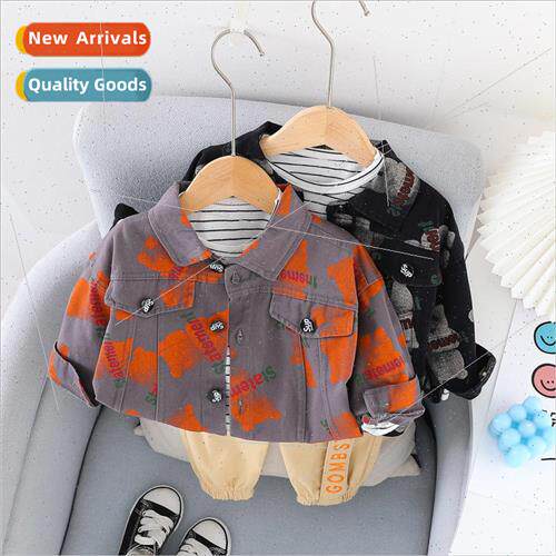 2023 Spring and Autumn new childrens suit Korean  of the loo