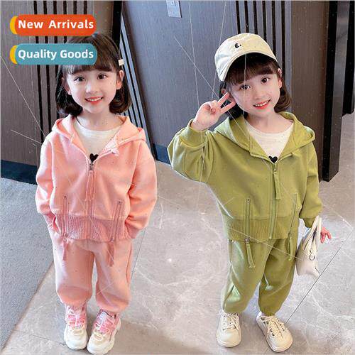 2023 new childrens clothing girls casual suit summer  in sma