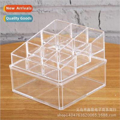 Transparent storage box double up and down stacked 9 compart