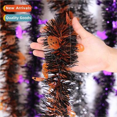 2023 Halloween colorful stripes decoration haunted house sce