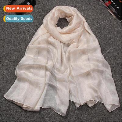 Summer and autumn new cotton Dutch linen scarf pearl luster