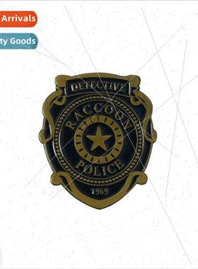 New game  Resident Evil movie Raccoon City police pin Leon c