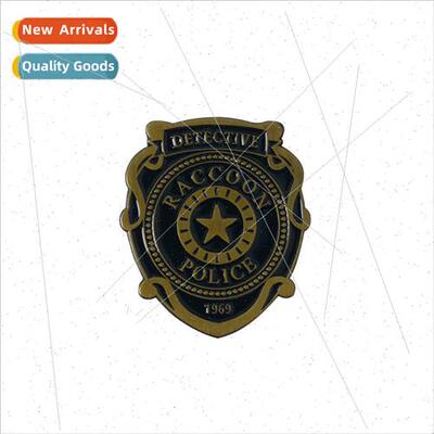 New game  Resident Evil movie Raccoon City police pin Leon c