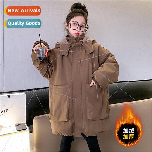 Girls winter padded thickened jacket new middle and large ch